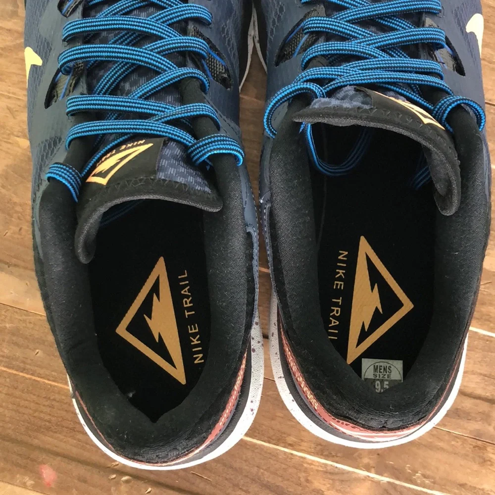 NIKE blue juniper trail all terrain mountain sneakers us mens size 9.5_10